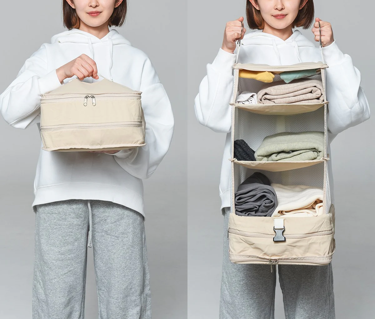 圧縮吊り下げトラベルポーチ｜荷物すっきり圧縮。旅先では吊るすだけ - Image 16