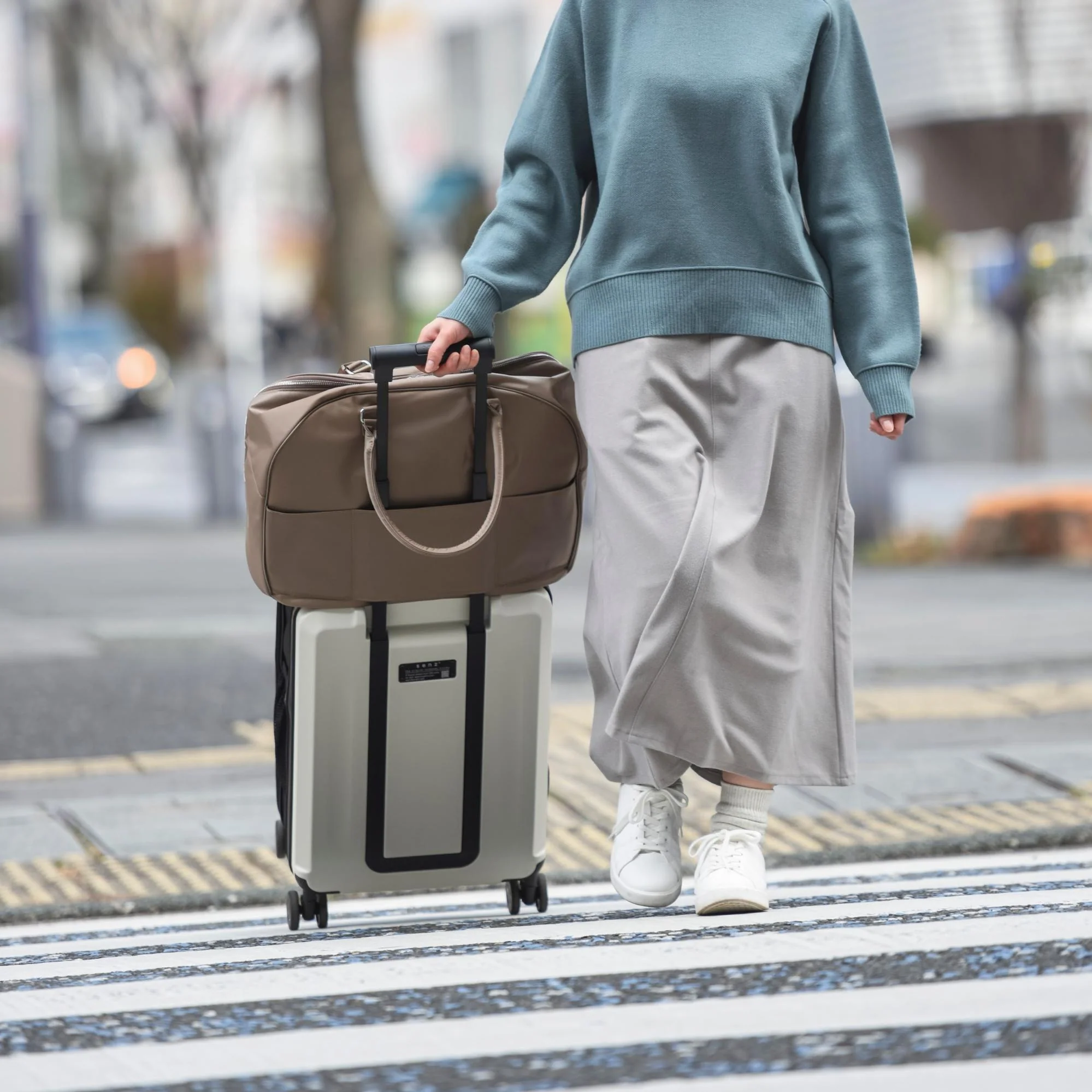漁網ナイロンウィークエンドボストンバッグ｜軽くてたっぷり入る、2～3泊の旅バッグ - Image 10