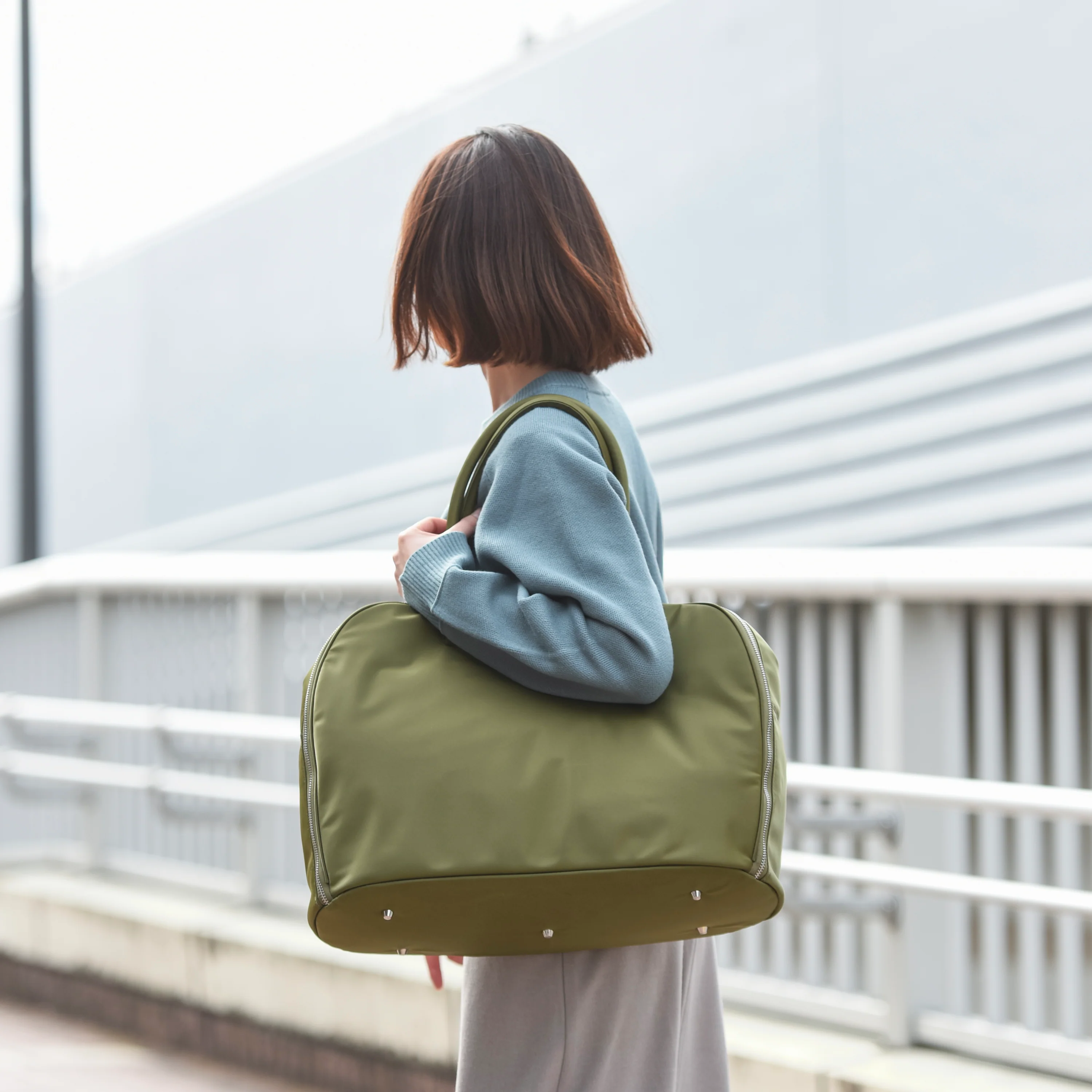 漁網ナイロンウィークエンドボストンバッグ｜軽くてたっぷり入る、2～3泊の旅バッグ - Image 15